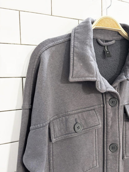 lazypants cozy fleece shirt jacket - good market thrift store