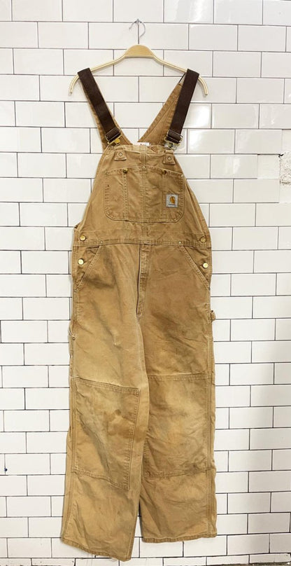 vintage 00s carhartt double knee overalls - good market thrift store