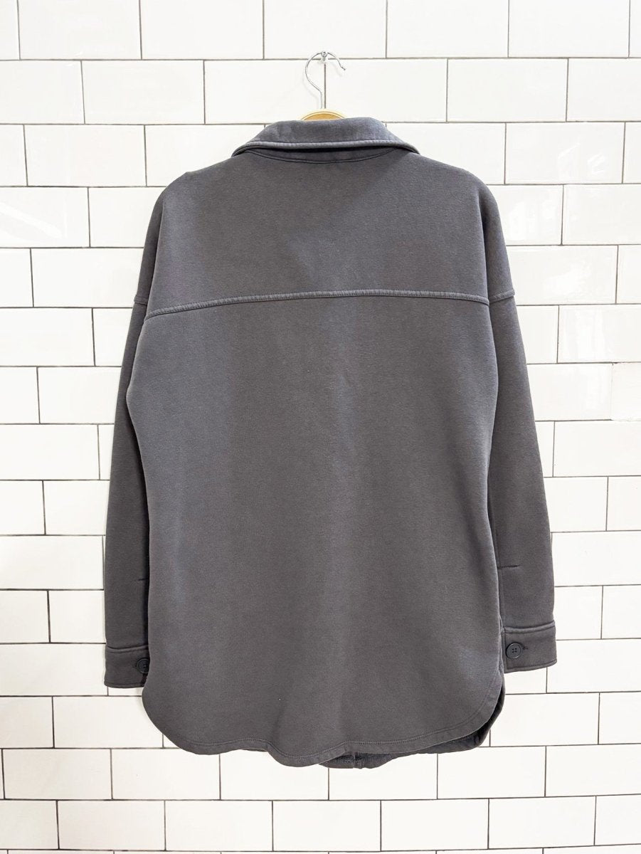 lazypants cozy fleece shirt jacket - good market thrift store