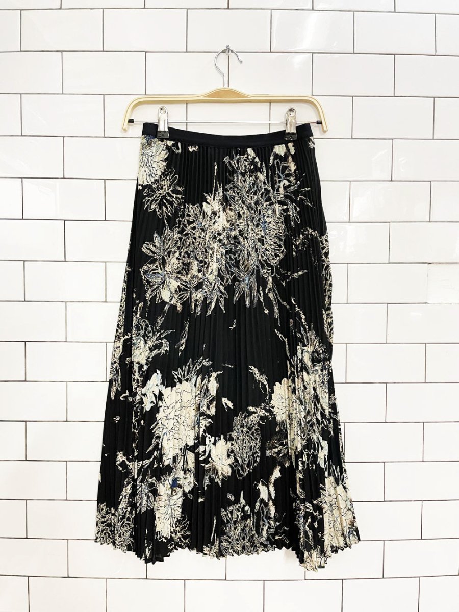 babaton pleated chiffon twirl midi skirt | aritzia - good market thrift store