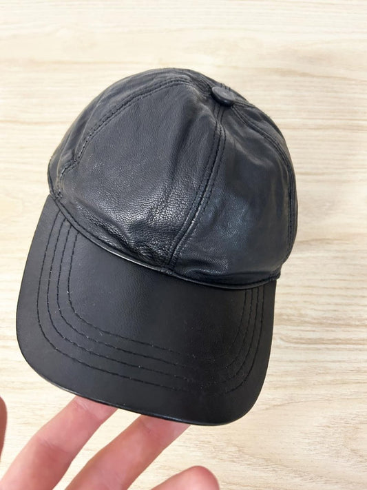 hasko leather baseball hat - good market thrift store
