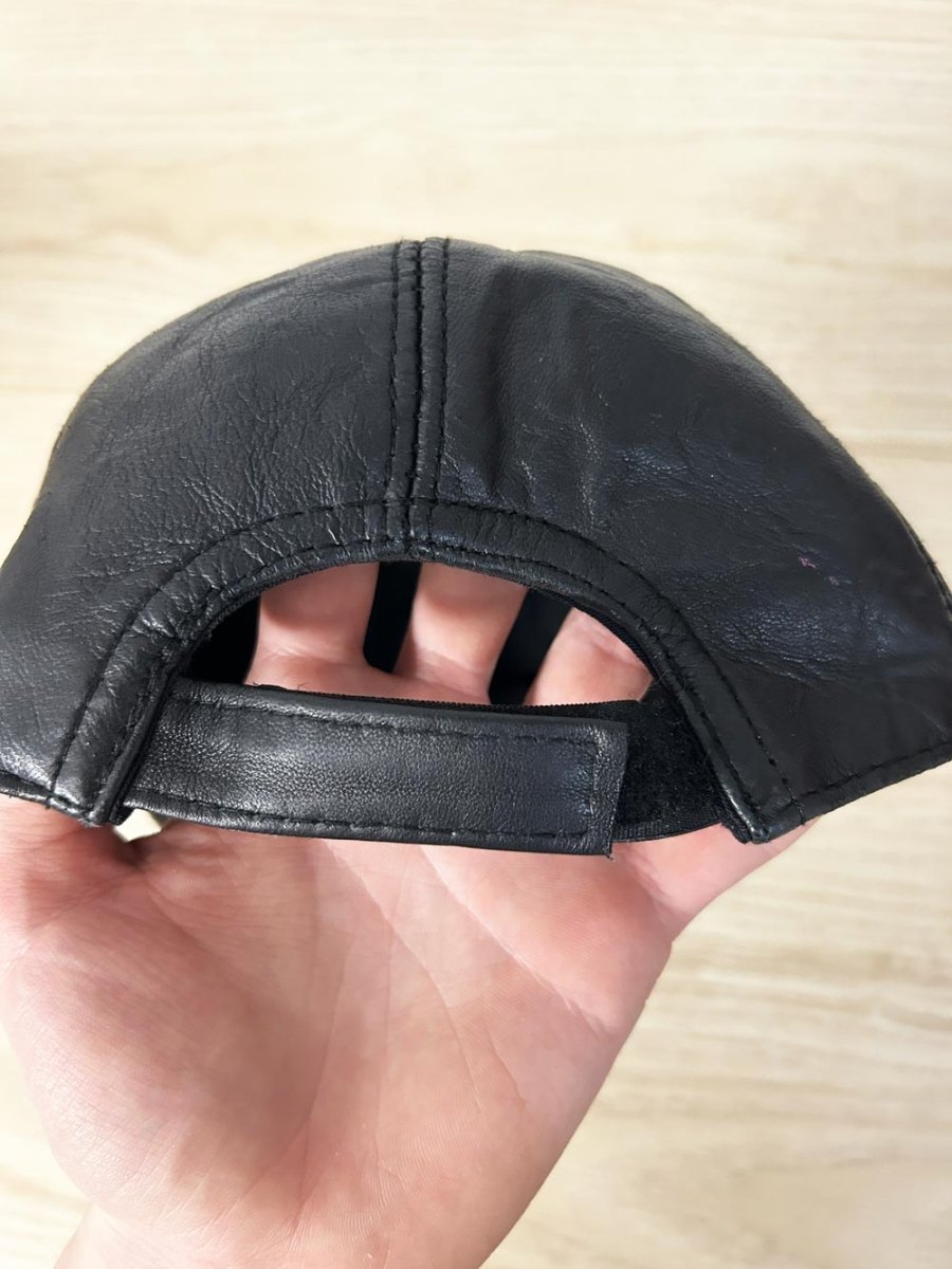 hasko leather baseball hat - good market thrift store