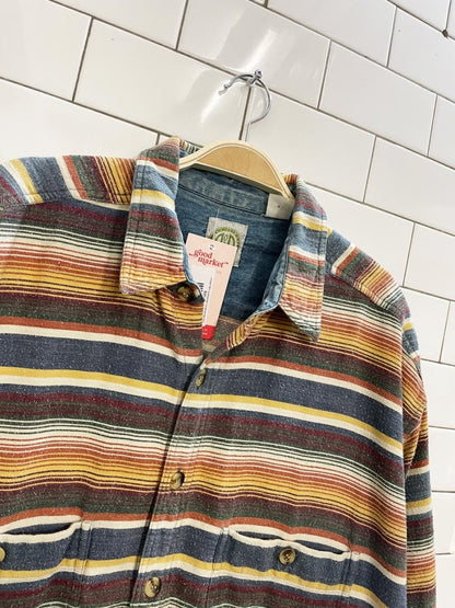vintage R&R southwestern stripe flannel shirt - good market thrift store