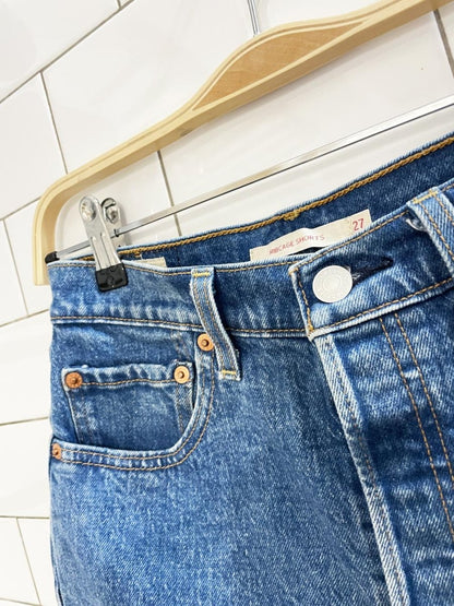 levi's ribcage denim cut off shorts - good market thrift store