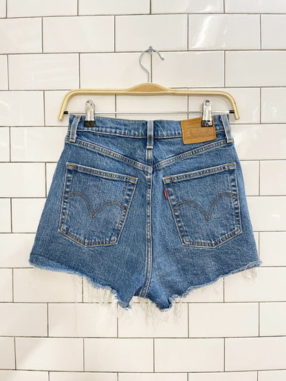 levi's ribcage denim cut off shorts - good market thrift store