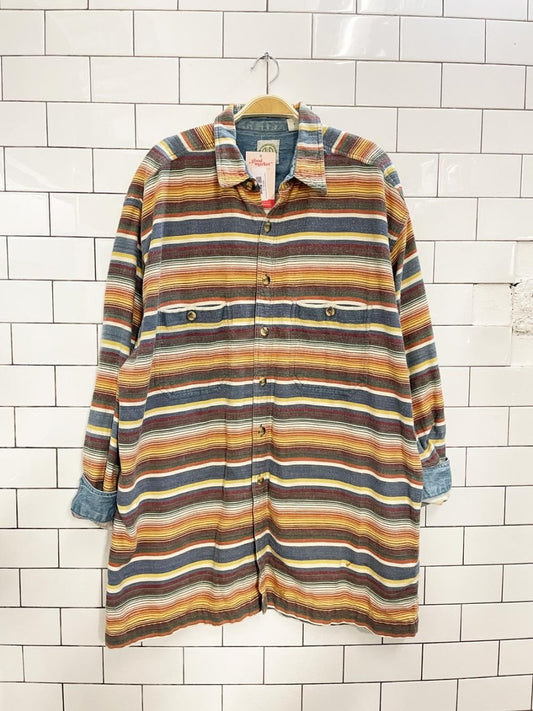 vintage R&R southwestern stripe flannel shirt - good market thrift store