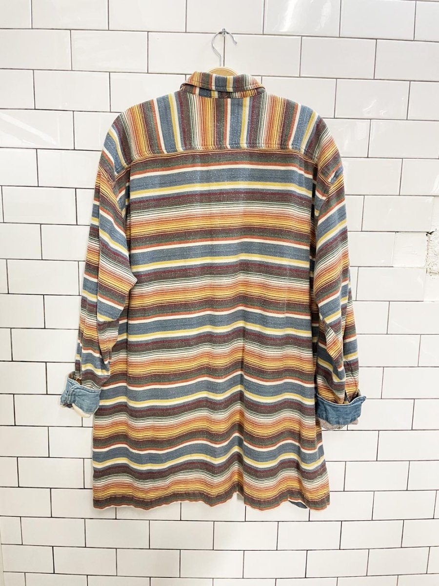 vintage R&R southwestern stripe flannel shirt - good market thrift store