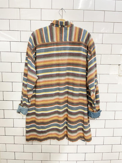vintage R&R southwestern stripe flannel shirt - good market thrift store
