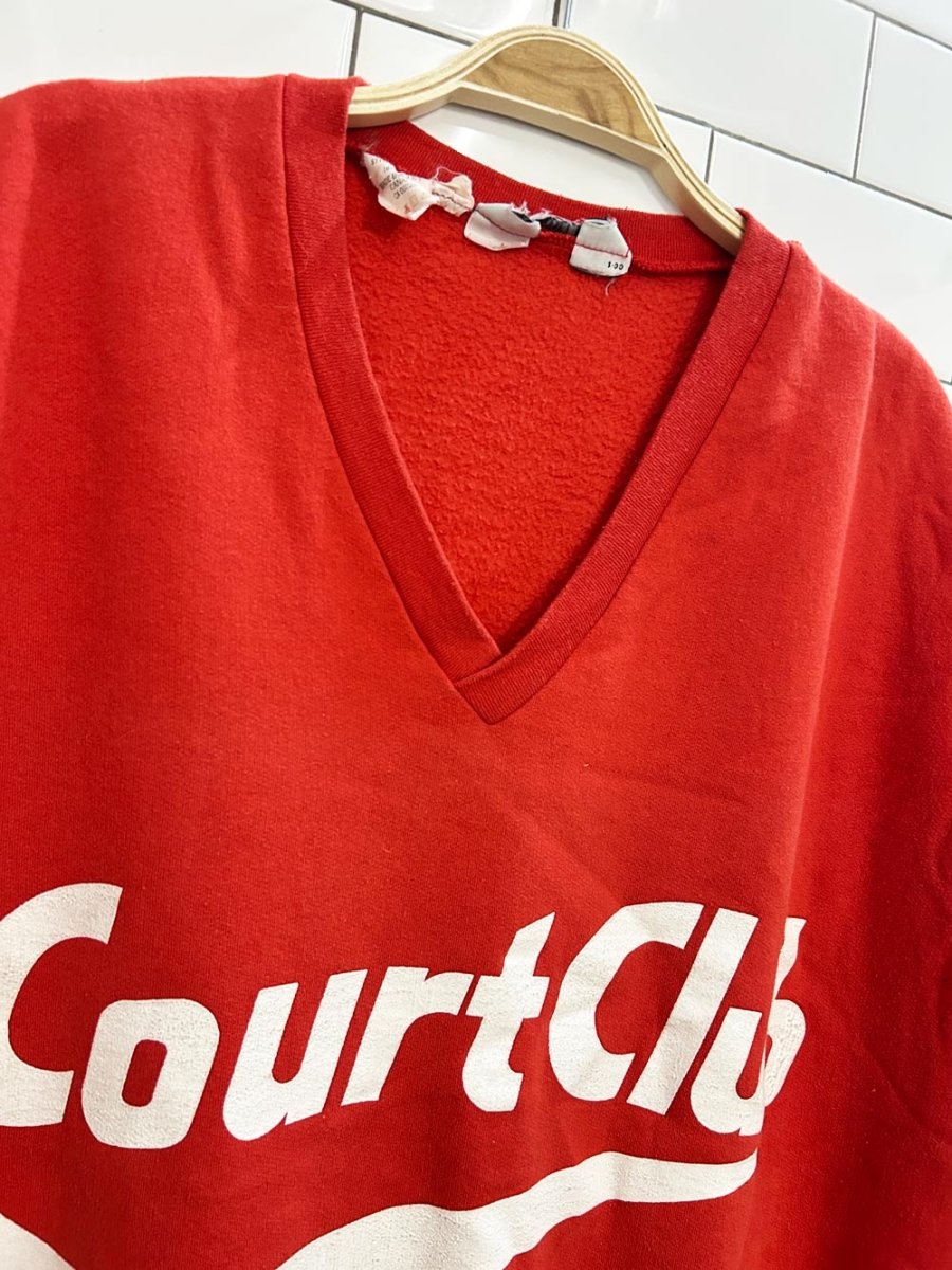 vintage 80s court club sleeveless sweatshirt - good market thrift store