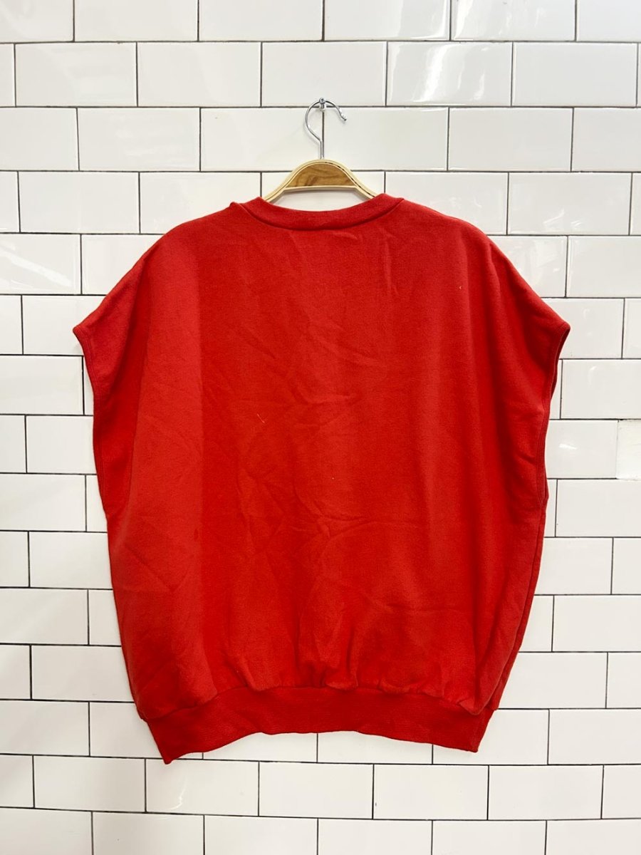vintage 80s court club sleeveless sweatshirt - good market thrift store