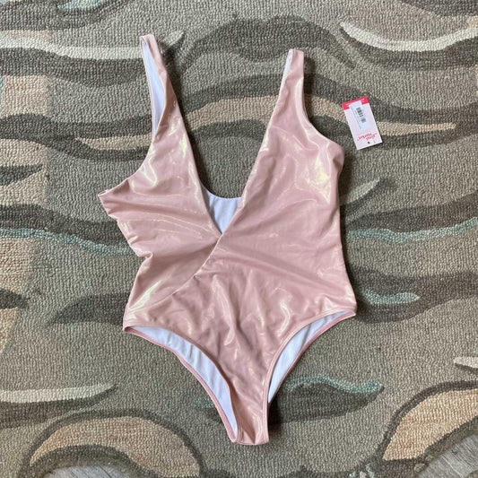 shein metallic one piece swimsuit