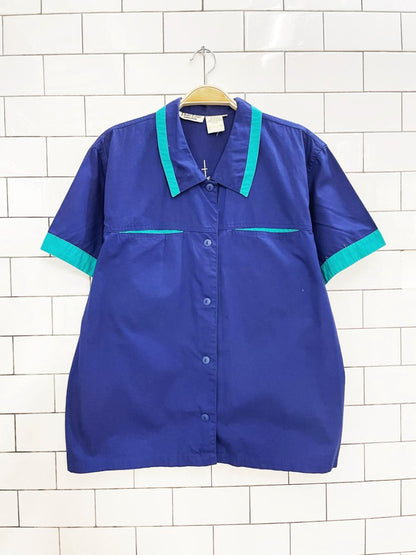 vintage 80s thai cruise ship patchwork shirt - good market thrift store