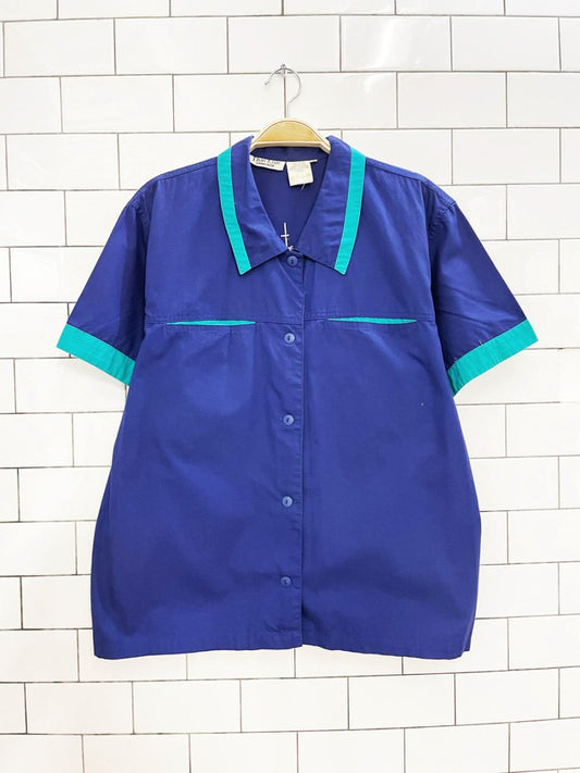 vintage 80s thai cruise ship patchwork shirt - good market thrift store