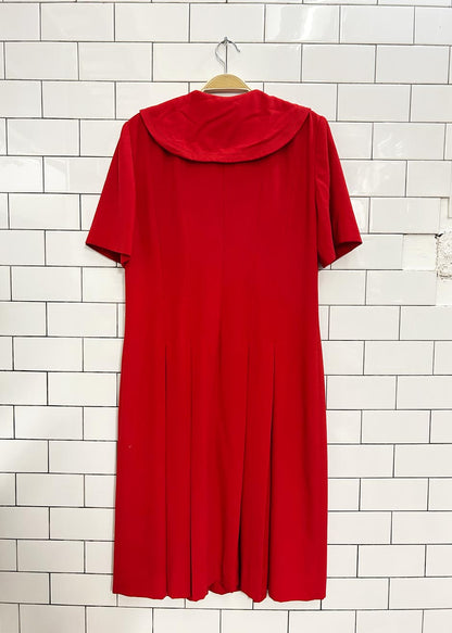 vintage 90s liz claiborne pleated shirt dress - good market thrift store