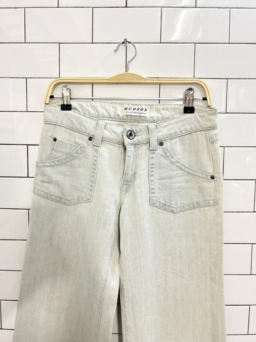 vintage 00s hudson bell bottom jeans - good market thrift store