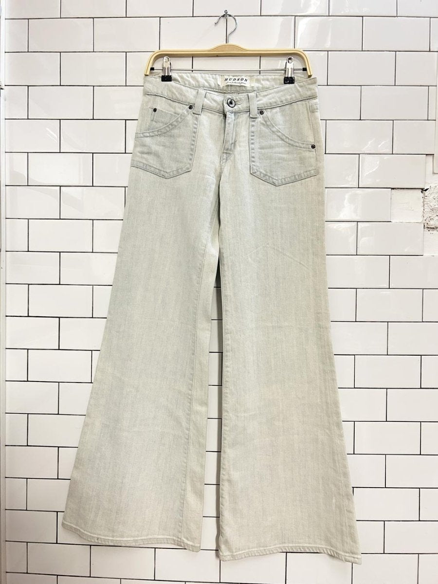 vintage 00s hudson bell bottom jeans - good market thrift store