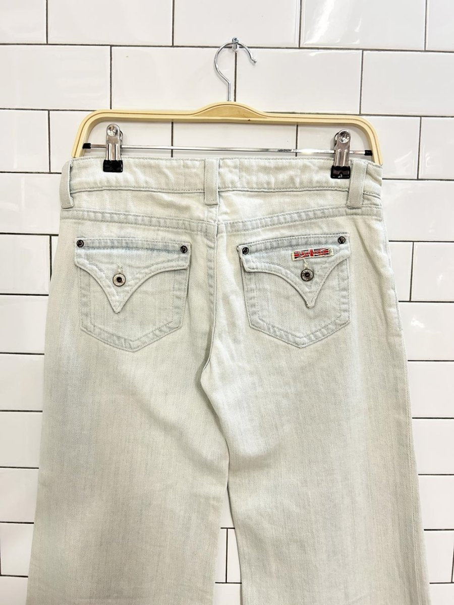 vintage 00s hudson bell bottom jeans - good market thrift store