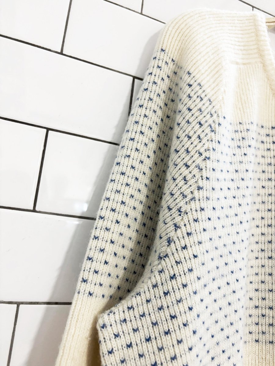 vintage 90s ingo wool blend v - neck sweater - good market thrift store