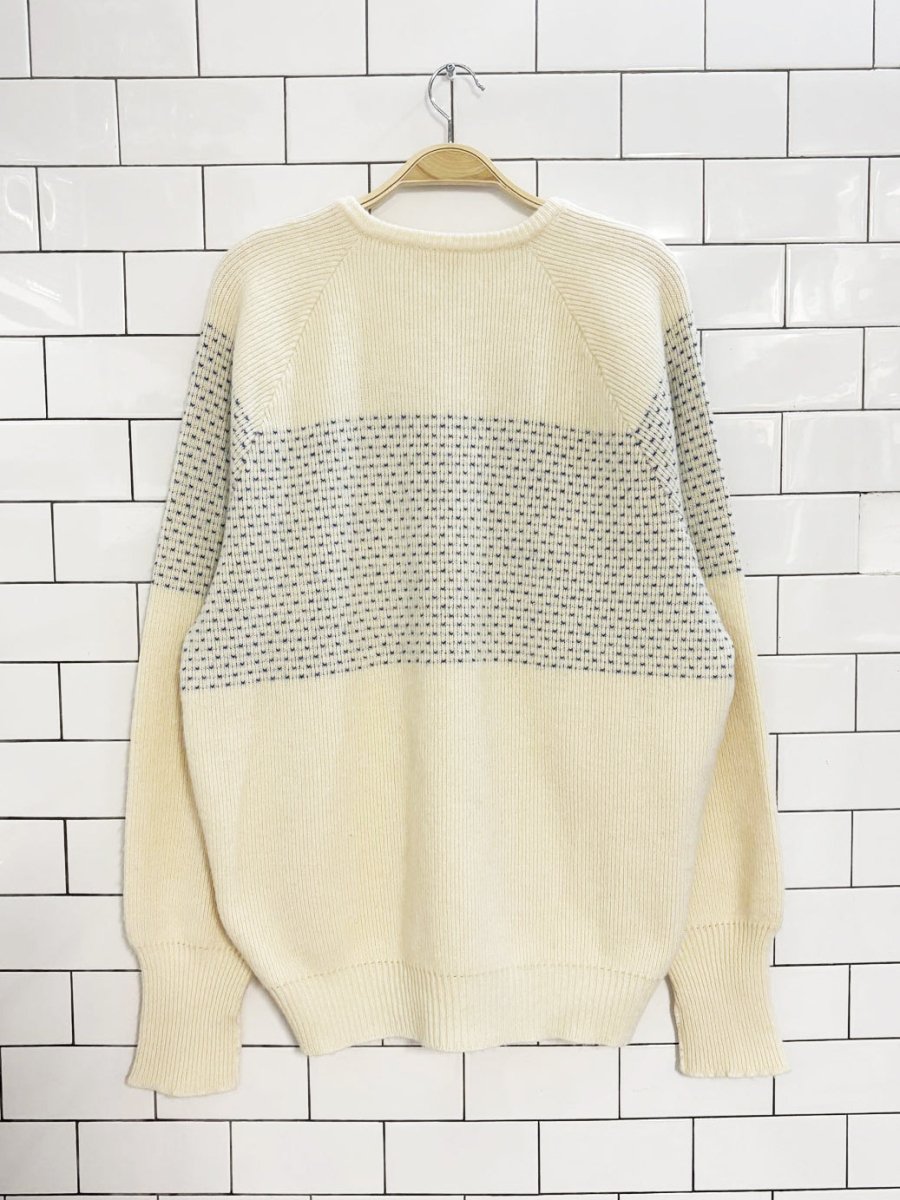 vintage 90s ingo wool blend v - neck sweater - good market thrift store