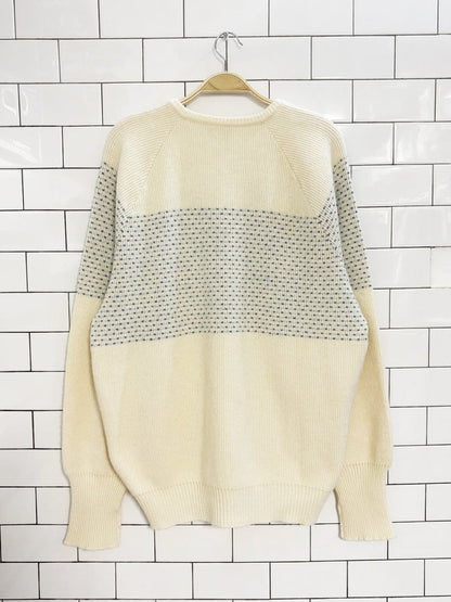 vintage 90s ingo wool blend v - neck sweater - good market thrift store