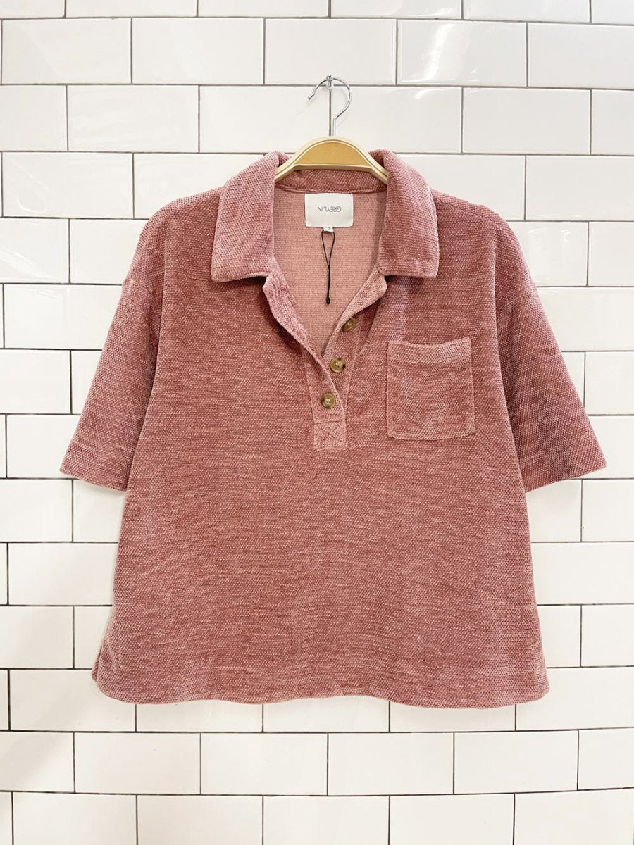 greylin liguria chenille lounge top | anthropologie - good market thrift store