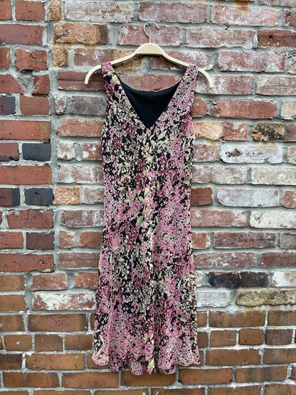 vintage 00s alyn paige crinkle floral dress