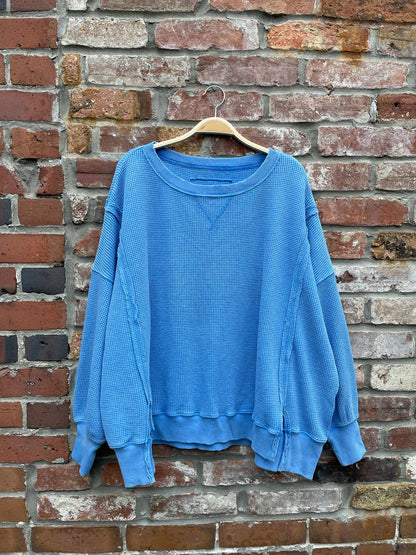 american eagle big hug waffle sweatshirt