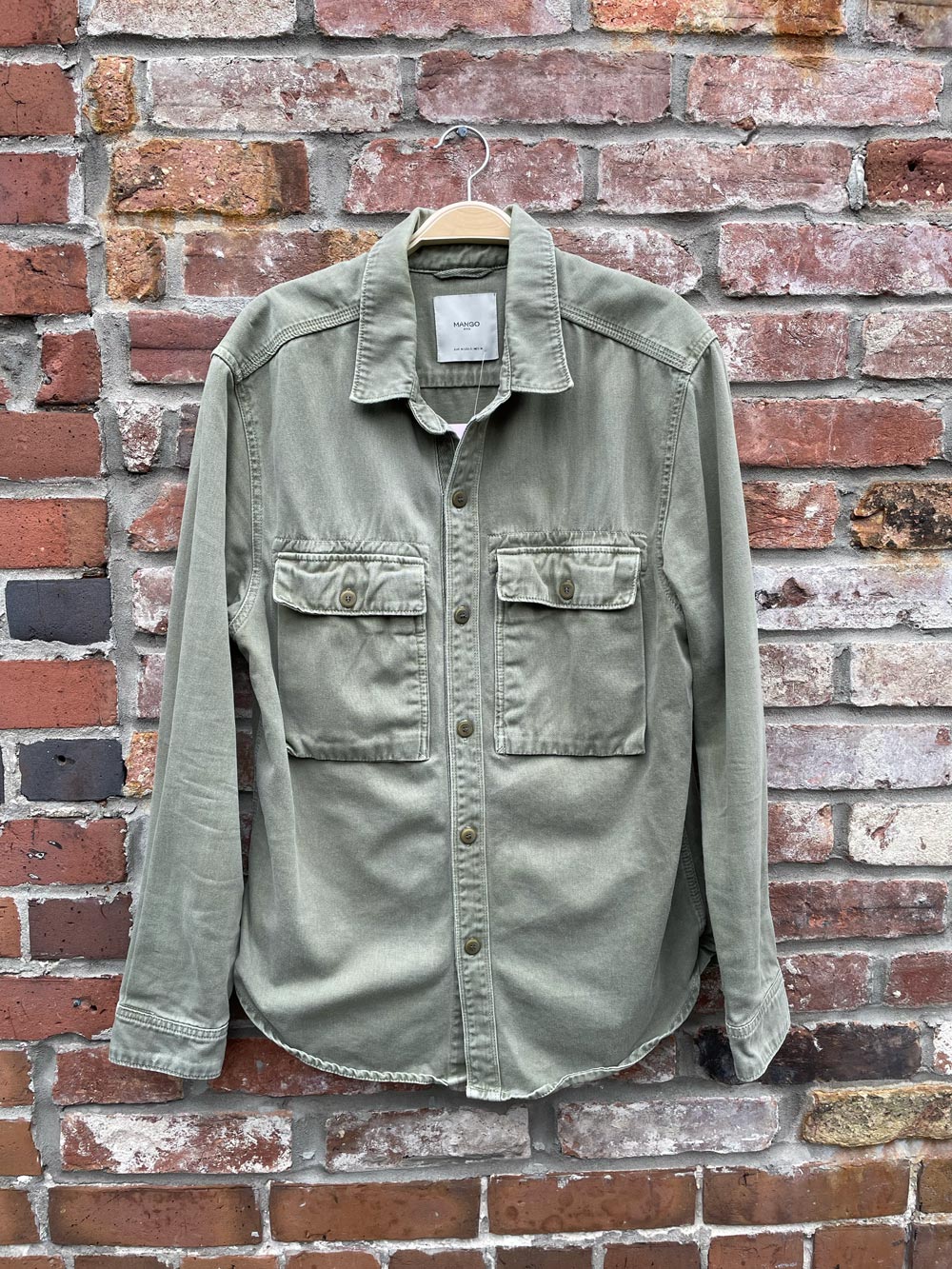 mango man twill pocket shirt jacket