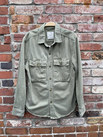 mango man twill pocket shirt jacket