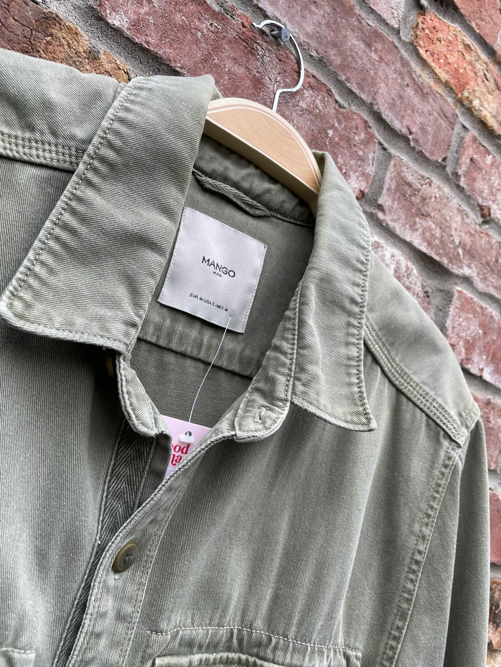 mango man twill pocket shirt jacket