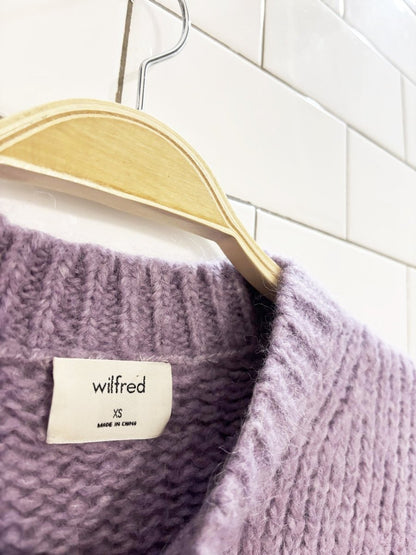 wilfred alpaca - wool oversized knit sweater | aritzia - good market thrift store