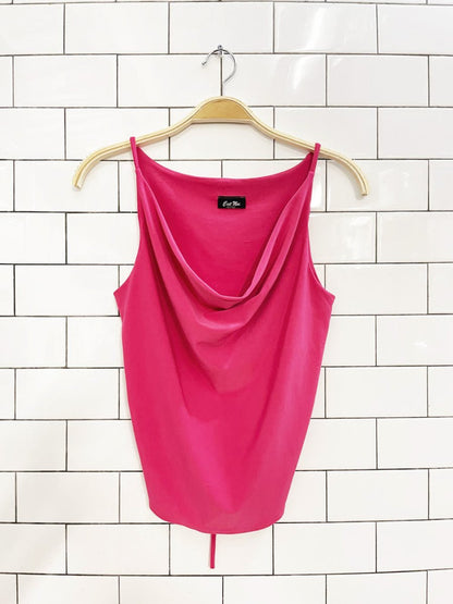 y2k c'est moi cowl neck open back top - good market thrift store