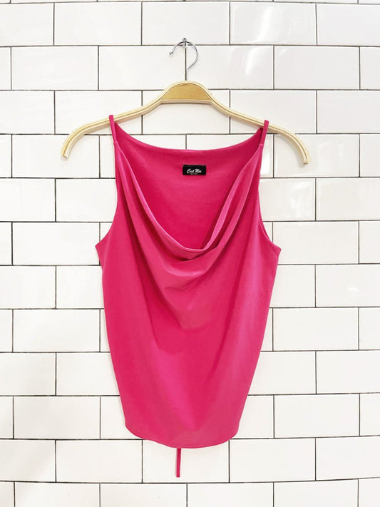 y2k c'est moi cowl neck open back top - good market thrift store