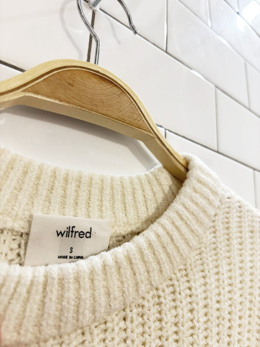wilfred essential chenille knit sweater | aritizia - good market thrift store