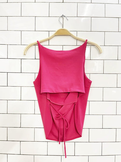 y2k c'est moi cowl neck open back top - good market thrift store