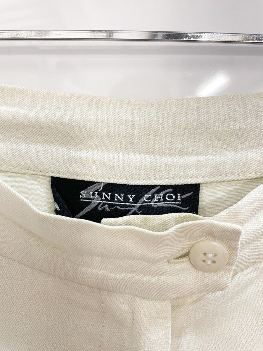 vintage sunny choi linen - blend trousers | lined - good market thrift store