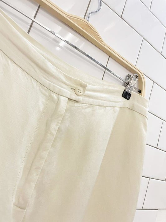 vintage sunny choi linen - blend trousers | lined - good market thrift store