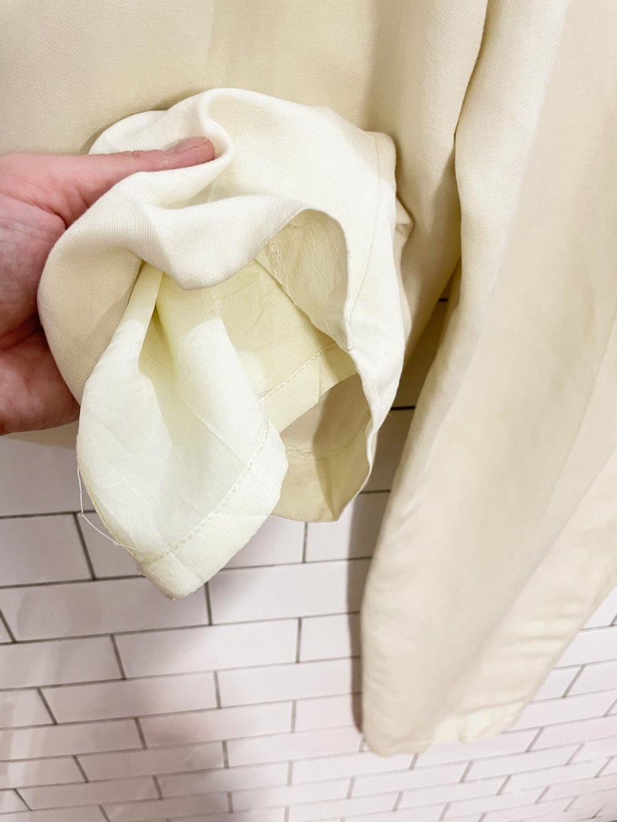 vintage sunny choi linen - blend trousers | lined - good market thrift store