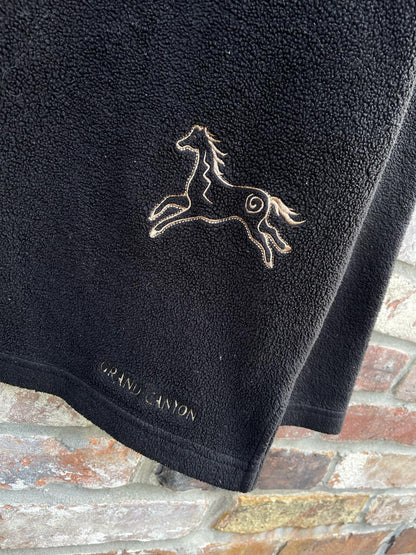 vintage 90s grand canyon dancing horses fleece