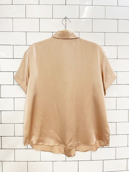 vintage 00s jones new york 100% silk blouse - good market thrift store