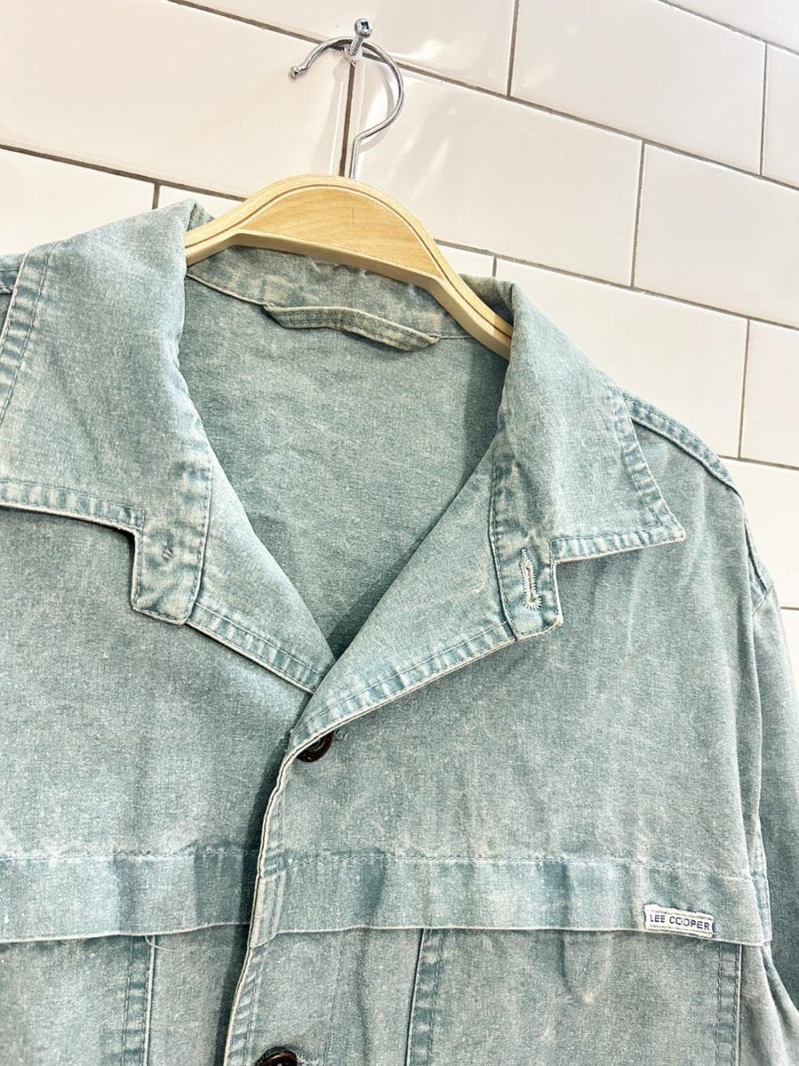 vintage 80s lee cooper faded shirt jacket - good market thrift store