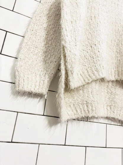 28 | 29 cotton - blend loose knit v - neck sweater - good market thrift store