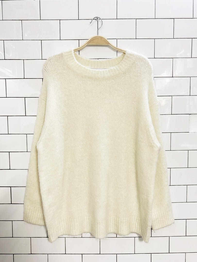 zara basic oversized knit sweater - good market thrift store