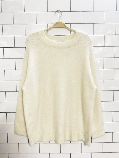 zara basic oversized knit sweater - good market thrift store