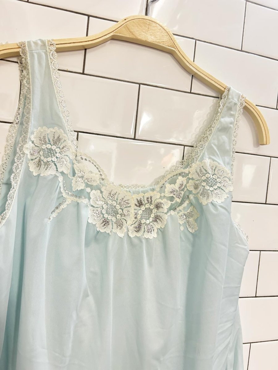 vintage manu lace trim lingerie tank - good market thrift store