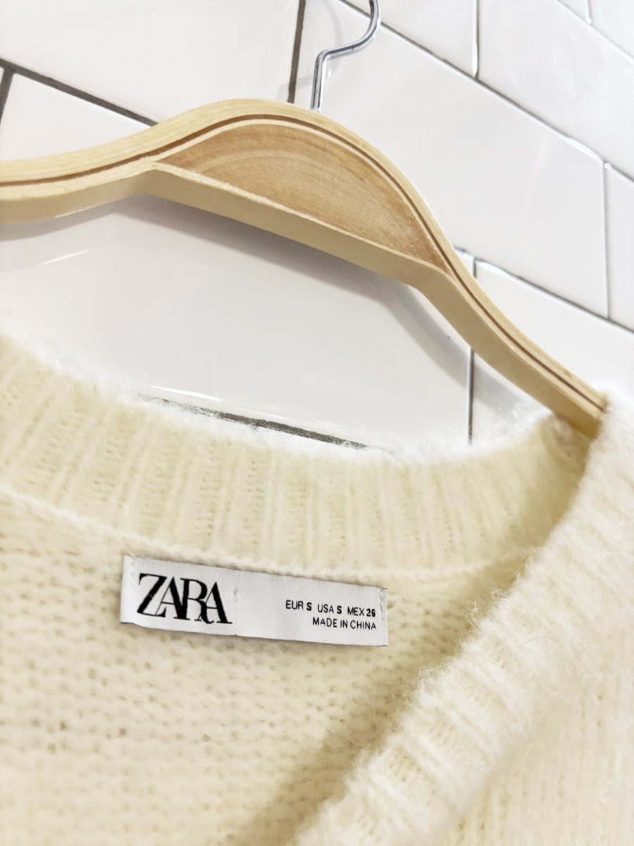 zara basic oversized knit sweater - good market thrift store