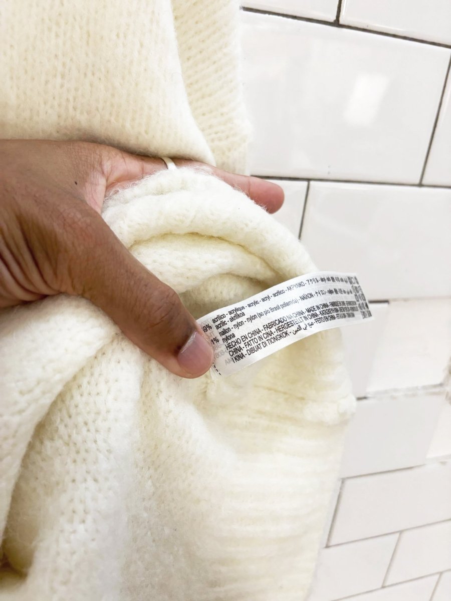 zara basic oversized knit sweater - good market thrift store