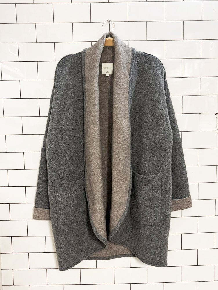 gentle fawn ramona open knit cardigan jacket - good market thrift store