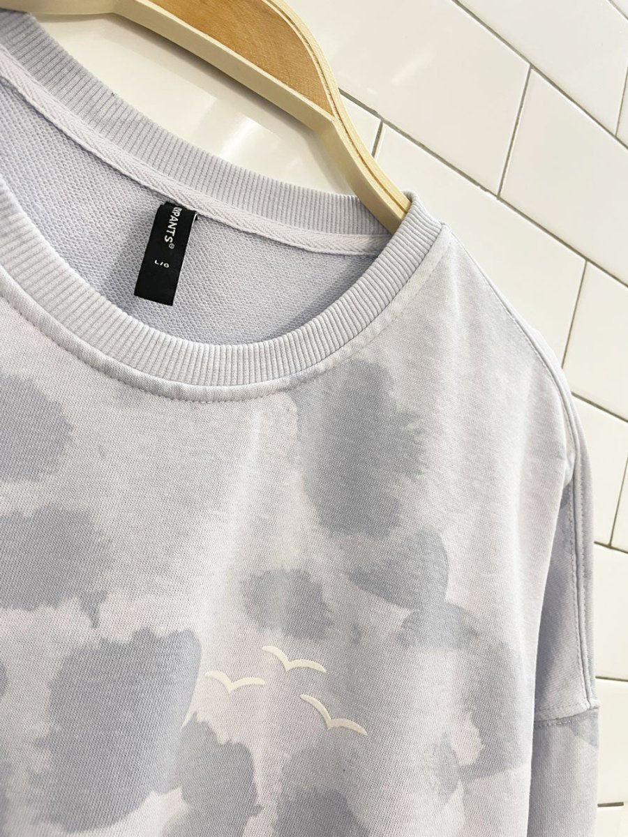 lazypants cloud lounge sweatshirt - good market thrift store