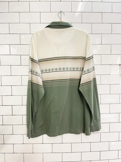 vintage arnold palmer argyle trim polo shirt - good market thrift store